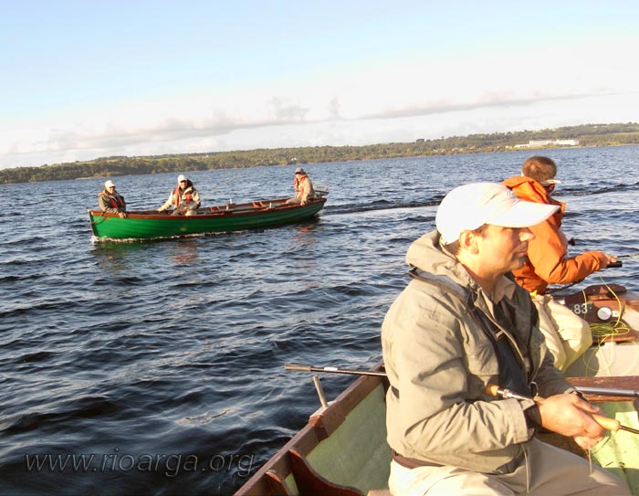 Entrenando en el lago Leane, entrenando