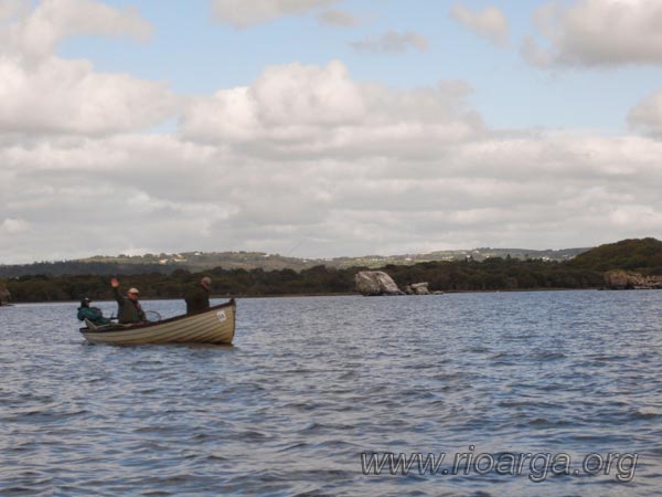 Barca con losPolacos después de hacer una deriva. tomas
