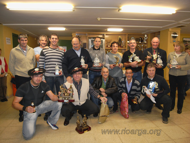 Podium de las diferentes modalidades