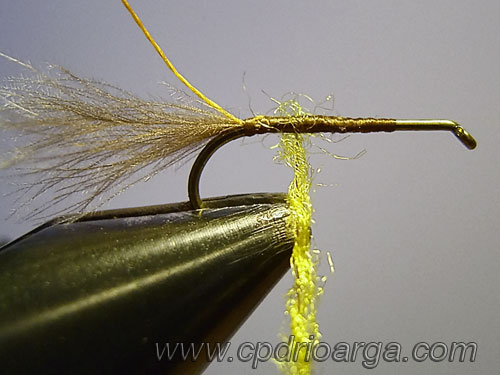 Colocamos antron amarillo para el cuerpo. 4