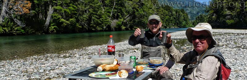 Río Rivadavia. Reponiendo fuerzas. 